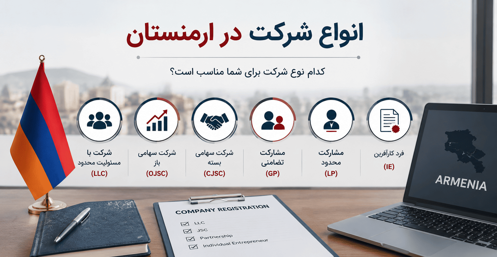 انواع شرکت در ارمنستان؛ کدام نوع شرکت برای شما مناسب است؟